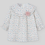 VESTIDO M/L CRUDO "SETITAS " DE 12M-6 AÑOS