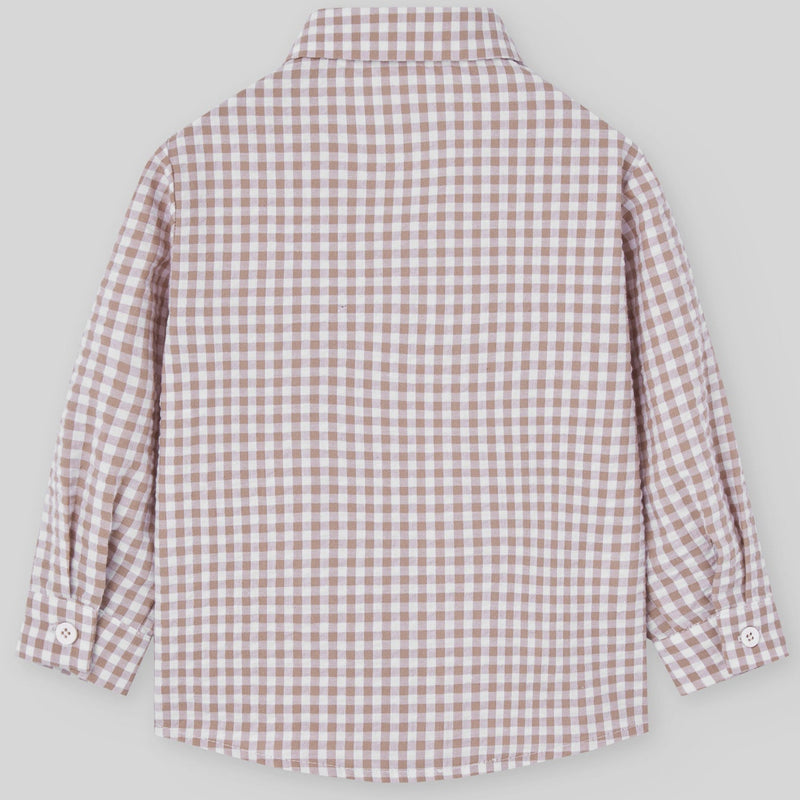 CAMISA CUADROS ANGORA "SETITAS" NIÑO DE 2-10 AÑOS
