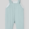 CONJUNTO PETO ACOLCHADO LARGO VERDE TIZA CON BODY CRUDO "SEMILLA"