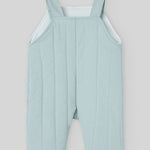 CONJUNTO PETO ACOLCHADO LARGO VERDE TIZA CON BODY CRUDO "SEMILLA"
