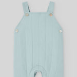 CONJUNTO PETO ACOLCHADO LARGO VERDE TIZA CON BODY CRUDO "SEMILLA"