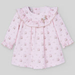 VESTIDO ROSA PALO "PASCUA" NIÑA BEBE DE 12M-24M