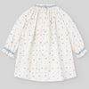 VESTIDO ESTAMPADO BELLOTAS "QUINTA" AZUL NILO