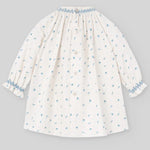 VESTIDO ESTAMPADO BELLOTAS "QUINTA" AZUL NILO