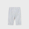 PANTALON LINO BLANCO NIÑO BEBE DE 2-4M-18M