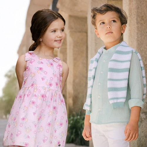 VESTIDO ESTAMPADO FLORES "FLOR" NIÑA 2-12 AÑOS