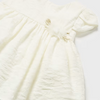 VESTIDO CEREMONIA CRUDO NIÑA BEBE DE 12M A 3 AÑOS