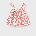 VESTIDO LUNARES ARCILLA NIÑA BEBE DE 9M-3 AÑOS