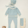 CONJUNTO PUNTO VERDE TIZA NIÑA BEBE "SEMILLA"