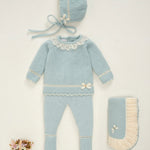 CONJUNTO PUNTO VERDE TIZA NIÑA BEBE "SEMILLA"