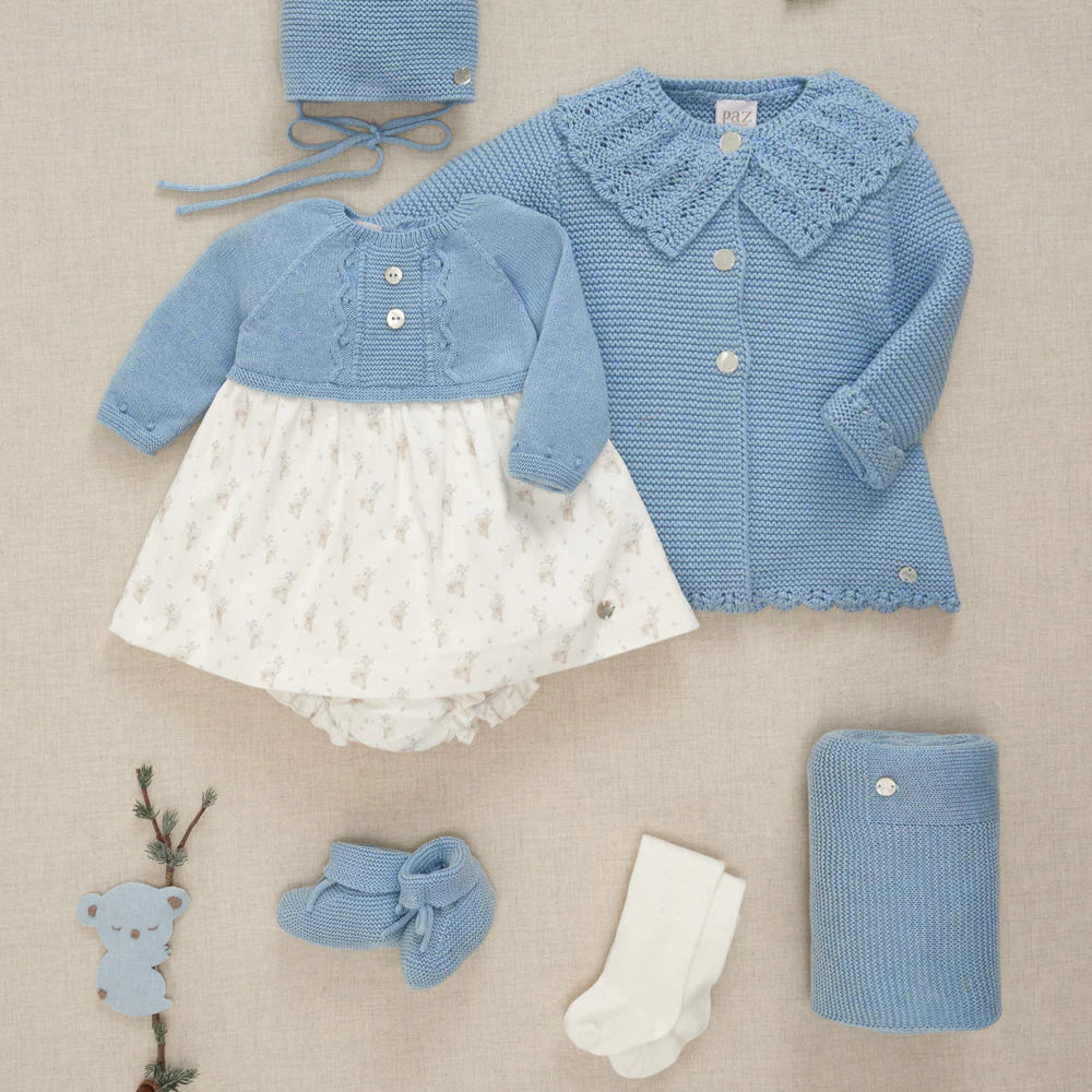 VESTIDO PUNTO TELA AZUL RIVERA "KOALA"