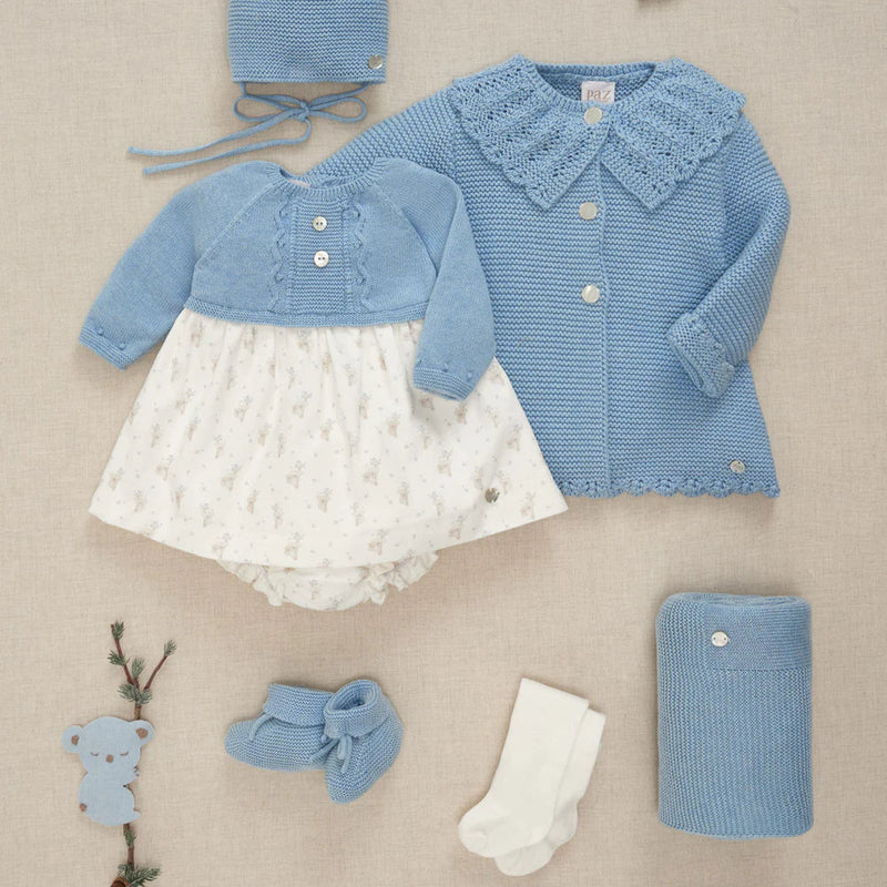 VESTIDO PUNTO TELA AZUL RIVERA "KOALA"