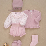 CONJUNTO BLUSA C/CALZON A JUEGO ROSA " PASCUA"