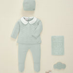 CONJUNTO LANA VERDE PALO "MININO" NIÑO BEBE