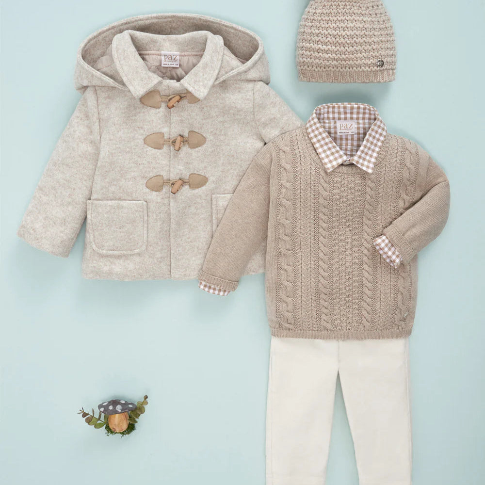 CAMISA CUADROS ANGORA "SETITAS" NIÑO DE 2-10 AÑOS