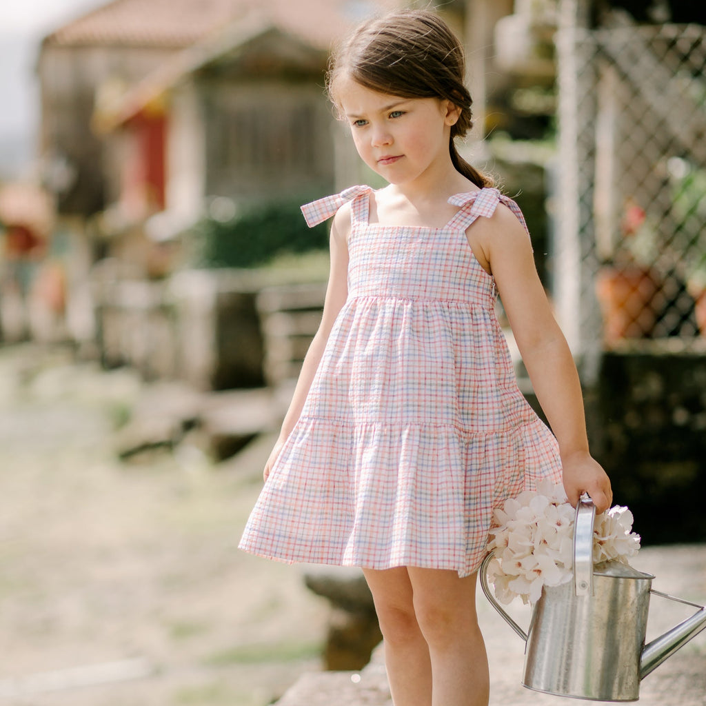 VESTIDO CUADROS “GRANJA” NIÑA DE 4 -10 AÑOS
