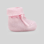 ZAPATOS TEJIDOS ROSA ALGODON BEBE NIÑA ESENCIAL