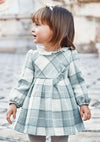 VESTIDO ESTAMPADO CUADROS LANA BEBE NIÑA