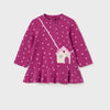 VESTIDO  LUNARES BOLSA SIMULADA PERR0 NIÑA BEBE