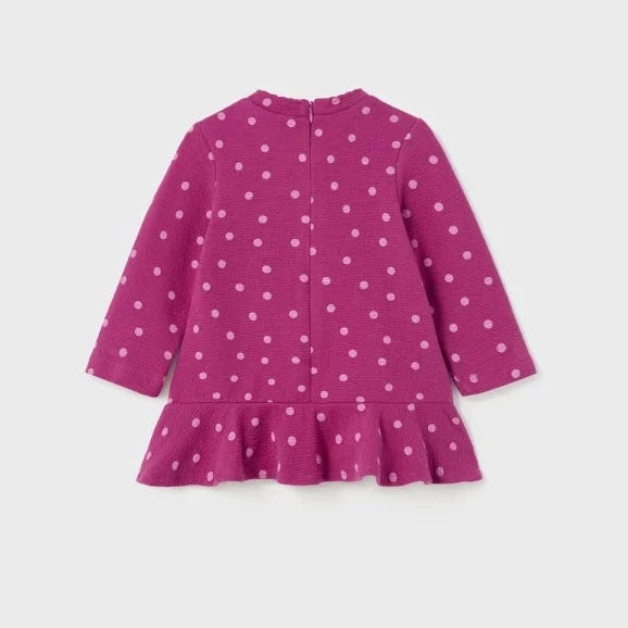 VESTIDO  LUNARES BOLSA SIMULADA PERR0 NIÑA BEBE