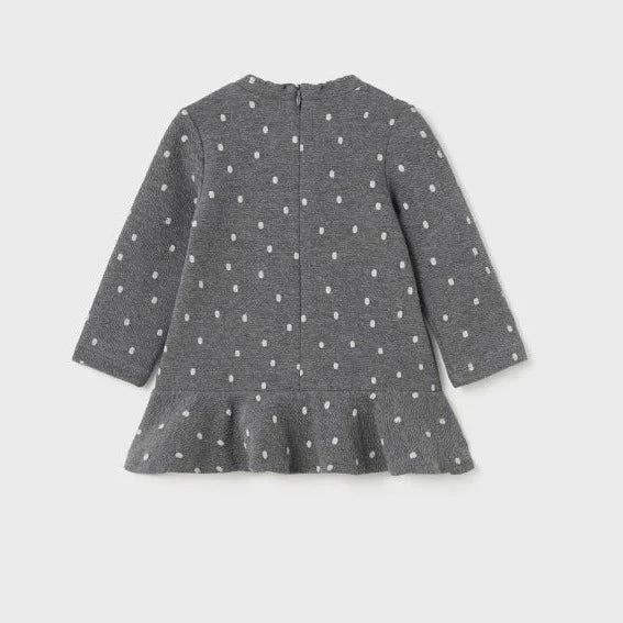 VESTIDO  LUNARES BOLSA SIMULADA PERR0 NIÑA BEBE