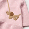 VESTIDO  LUNARES BOLSA SIMULADA PERR0 NIÑA BEBE