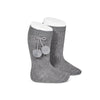CALCETINES ALTOS ALGODON CON BORLAS UNISEX