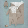 BOMBACHO LARGO ANGORA BEIGE "PONY"  NIÑO BEBE DE