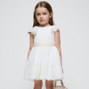 VESTIDO LINO CEREMONIA CRUDO NIÑA DE 2-8 AÑOS