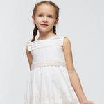 VESTIDO CRUDO BORDADO NIÑA DE 2-8 AÑOS