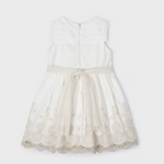 VESTIDO CRUDO BORDADO NIÑA DE 2-8 AÑOS