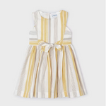 VESTIDO RAYAS LINO NIÑA DE 2-8 AÑOS