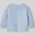 SUETER LARGO NIÑO BEBE AZUL CIELO "ESENCIAL"DE 3M-24M