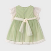 VESTIDO TUL ROMBOS VERDE NIÑA BEBE DE 12M-3 AÑOS