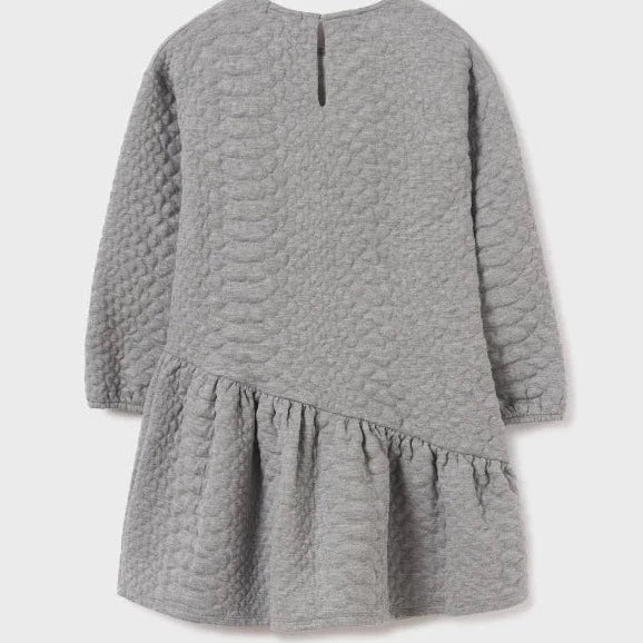 VESTIDO GRIS M/L TEJIDO NIÑA DE 8-18 AÑOS