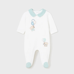 MAMELUCO ALGODON ELEFANTES BLANCO DE 1-2M-12M