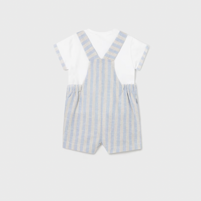 PETO LINO CON CAMISETA NIÑO BEBE DE 2-4M-18M