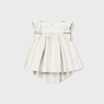 VESTIDO RAYAS LINO NIÑA BEBE DE 2-4M A 18M