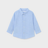 CAMISA M/L LINO BEBE DE 6M-3 AÑOS