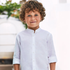 CAMISA LINO M/L CUELLO MAO NIÑO DE 2-8 AÑOS