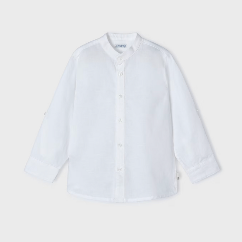 CAMISA LINO M/L CUELLO MAO NIÑO DE 2-8 AÑOS