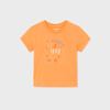 CONJUNTO PLAYERA PERRITO MANDARINA CON SHORT NIÑO BEBE DE 6M-3 AÑOS