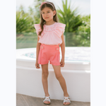 CONJUNTO BLUSA RAYAS CON SHORT NIÑA MACEDONIA