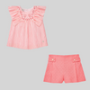 CONJUNTO BLUSA RAYAS CON SHORT NIÑA MACEDONIA