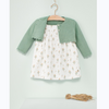 VESTIDO ESTAMPADO ESPANTAPAJAROS VERDE MENTA DE 12M-4 AÑOS