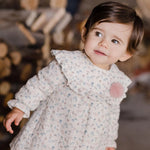VESTIDO M/L CRUDO "SETITAS " DE 12M-6 AÑOS