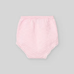 CONJUNTO PUNTO ALGODON ROSA M/C CON BRAGA PUNTO AJUEGO "LINDA"