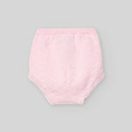 CONJUNTO PUNTO ALGODON ROSA M/C CON BRAGA PUNTO AJUEGO "LINDA"