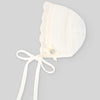 GORRO PUNTO C/PUNTILLA CRUDO-BEIGE "PAZ"