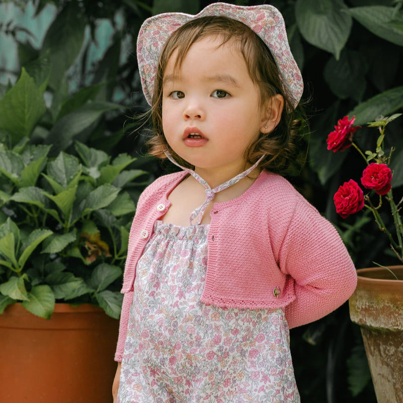 SUETER CORTO ROSA CHICLE "RIAS" NIÑA DE 6M-6 AÑOS